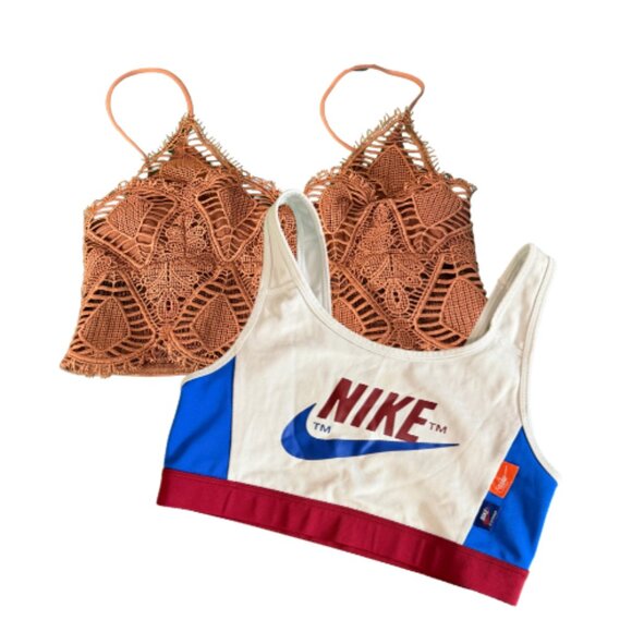 Nike Other - BUNDLE: GW NIKE Sports Bra + Lace Bra, Size M (BB1704B)